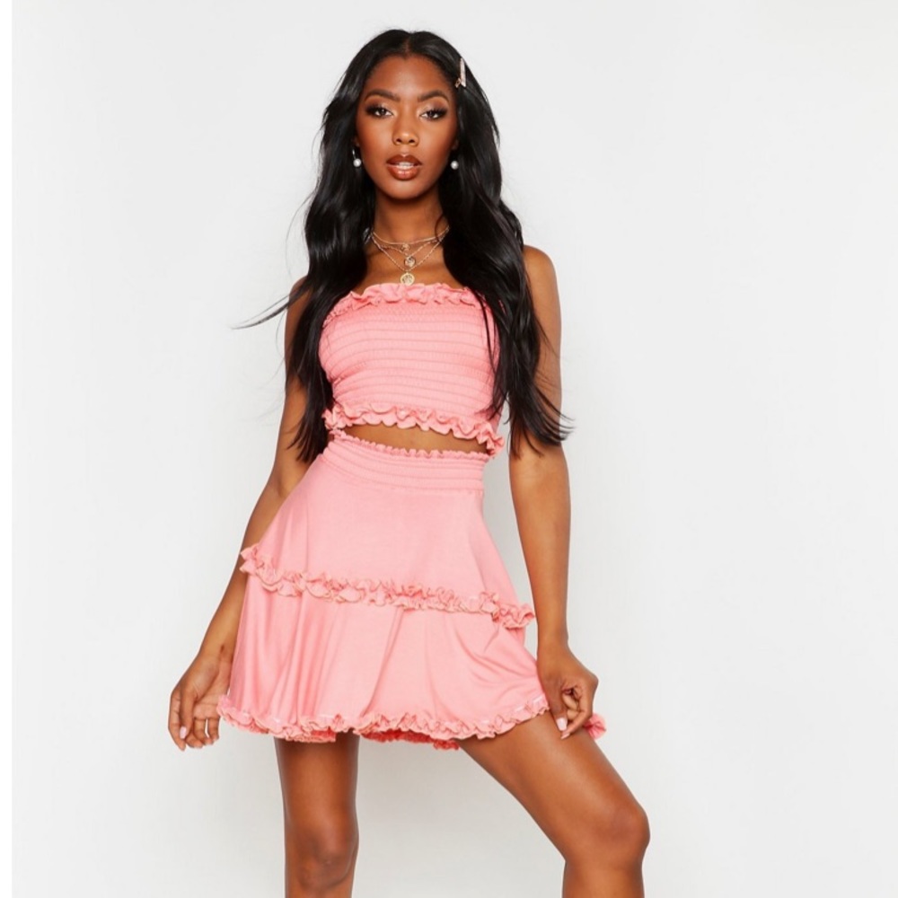 Ruffle Skater Skirt